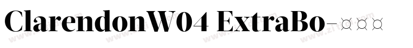 ClarendonW04 ExtraBo字体转换